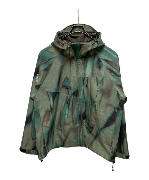 SUPREME（シュプリーム）SUPREME (シュプリーム) Paclite Shell Jacket グリーン×ブラック サイズ:Mの古着・服飾アイテム