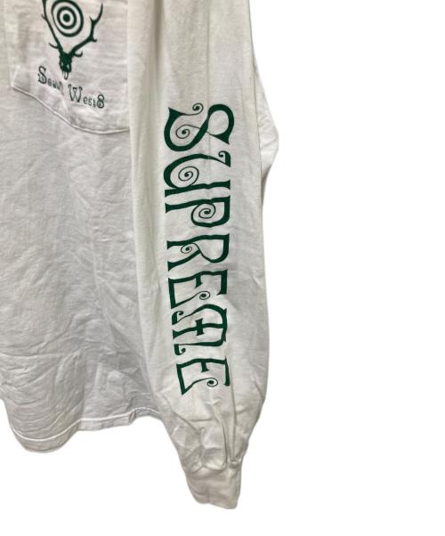SUPREME（シュプリーム）SUPREME (シュプリーム) South2 West8 (サウスツー ウエストエイト) L/S Pocket Tee ホワイト サイズ:Ｌの古着・服飾アイテム