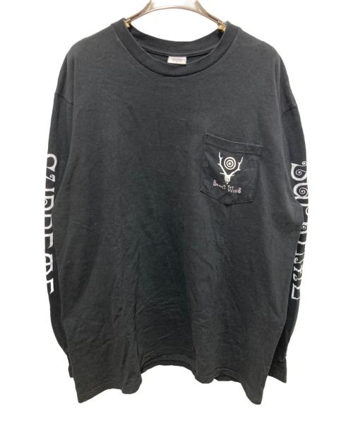 SUPREME（シュプリーム）SUPREME (シュプリーム) South2 West8 (サウスツー ウエストエイト) L/S Pocket Tee ブラック サイズ:Lの古着・服飾アイテム