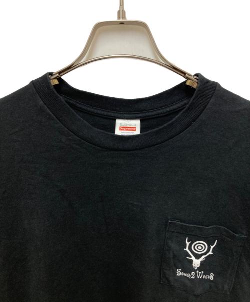 SUPREME（シュプリーム）SUPREME (シュプリーム) South2 West8 (サウスツー ウエストエイト) L/S Pocket Tee ブラック サイズ:Lの古着・服飾アイテム