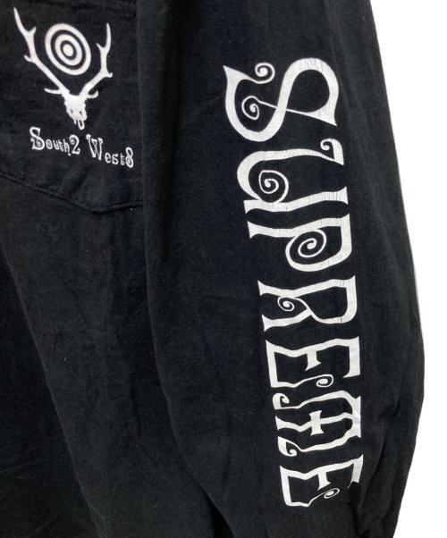 SUPREME（シュプリーム）SUPREME (シュプリーム) South2 West8 (サウスツー ウエストエイト) L/S Pocket Tee ブラック サイズ:Lの古着・服飾アイテム
