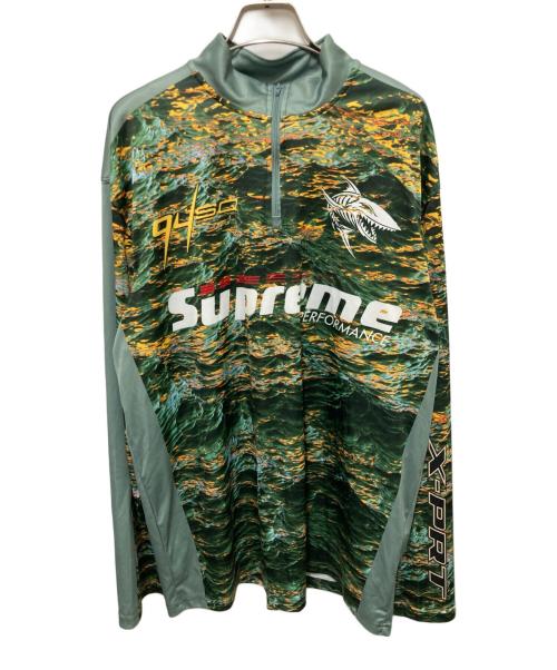 SUPREME（シュプリーム）SUPREME (シュプリーム) waves zip pullover グリーン サイズ:Mの古着・服飾アイテム