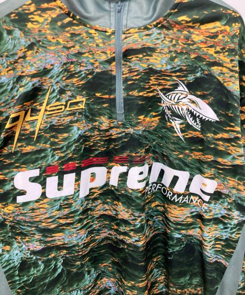 SUPREME（シュプリーム）SUPREME (シュプリーム) waves zip pullover グリーン サイズ:Mの古着・服飾アイテム