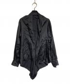 MM6 Maison Margielaエムエムシックスメゾンマルジェラ）の古着「ショートブラウス」｜ブラック