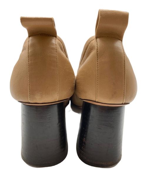 CELINE（セリーヌ）CELINE (セリーヌ) ソフトレザーバレリーナパンプス ベージュ サイズ:23.5㎝の古着・服飾アイテム