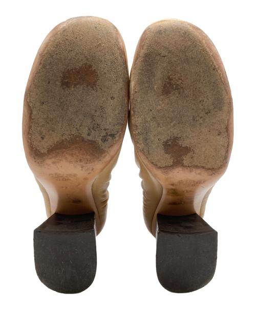 CELINE（セリーヌ）CELINE (セリーヌ) ソフトレザーバレリーナパンプス ベージュ サイズ:23.5㎝の古着・服飾アイテム