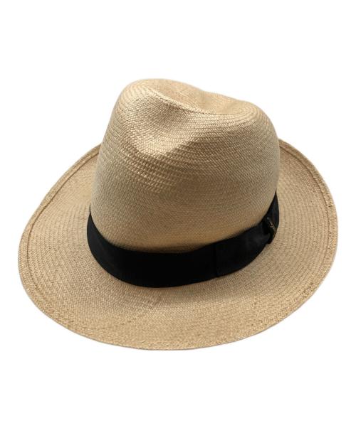 BORSALINO（ボルサリーノ）BORSALINO (ボルサリーノ) パナマハット ベージュ サイズ:58の古着・服飾アイテム