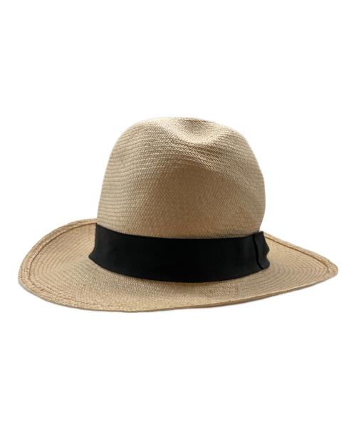 BORSALINO（ボルサリーノ）BORSALINO (ボルサリーノ) パナマハット ベージュ サイズ:58の古着・服飾アイテム