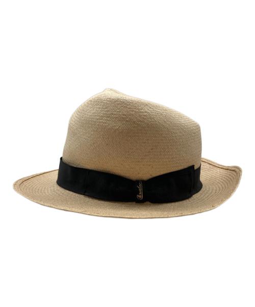 BORSALINO（ボルサリーノ）BORSALINO (ボルサリーノ) パナマハット ベージュ サイズ:58の古着・服飾アイテム