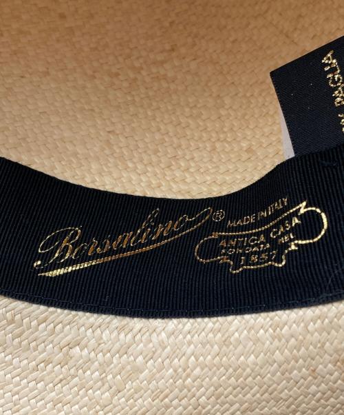 BORSALINO（ボルサリーノ）BORSALINO (ボルサリーノ) パナマハット ベージュ サイズ:58の古着・服飾アイテム