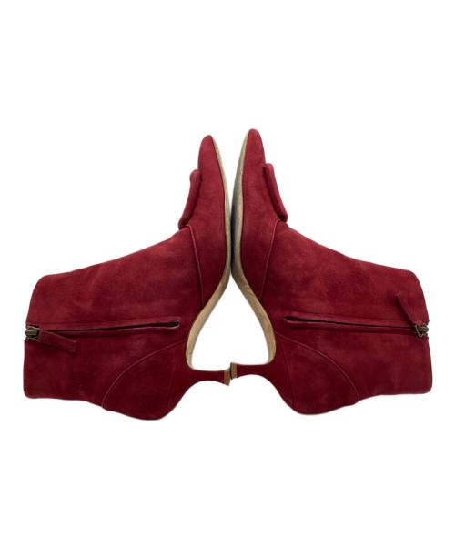 Manolo Blahnik（マノロブラニク）Manolo Blahnik (マノロブラニク) ショートブーティ レッド サイズ:37・1/2の古着・服飾アイテム