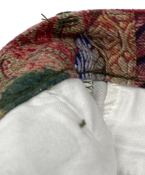 COMME des GARCONS HOMME PLUS（コムデギャルソンオムプリュス）COMME des GARCONS HOMME PLUS (コムデギャルソンオムプリュス) パッチワーク転写クロップドパンツ グリーン サイズ:XSの古着・服飾アイテム