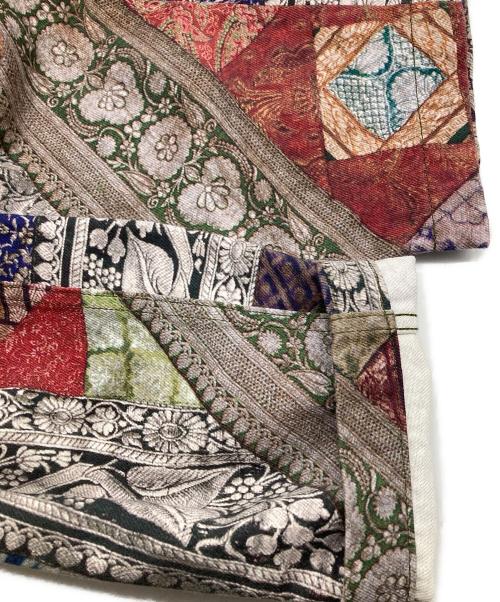 COMME des GARCONS HOMME PLUS（コムデギャルソンオムプリュス）COMME des GARCONS HOMME PLUS (コムデギャルソンオムプリュス) パッチワーク転写クロップドパンツ グリーン サイズ:XSの古着・服飾アイテム