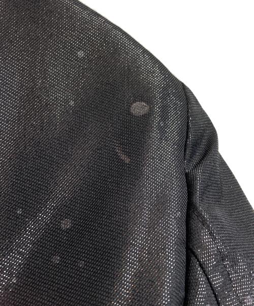 COMME des GARCONS HOMME PLUS（コムデギャルソンオムプリュス）COMME des GARCONS HOMME PLUS (コムデギャルソンオムプリュス) ペイントテーラードジャケット ブラック×ボルドー サイズ:SSの古着・服飾アイテム