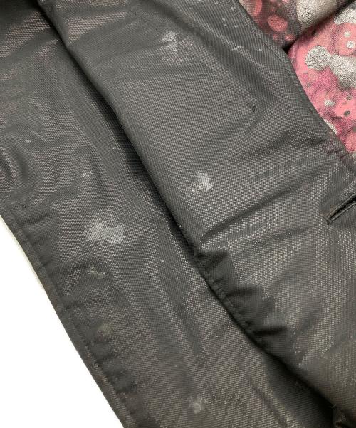 COMME des GARCONS HOMME PLUS（コムデギャルソンオムプリュス）COMME des GARCONS HOMME PLUS (コムデギャルソンオムプリュス) ペイントテーラードジャケット ブラック×ボルドー サイズ:SSの古着・服飾アイテム