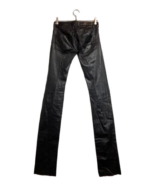 DIOR HOMME（ディオール オム）Dior Homme (ディオール オム) ラムレザーパンツ ブラック サイズ:42の古着・服飾アイテム
