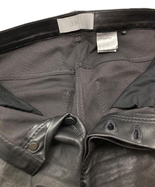 DIOR HOMME（ディオール オム）Dior Homme (ディオール オム) ラムレザーパンツ ブラック サイズ:42の古着・服飾アイテム