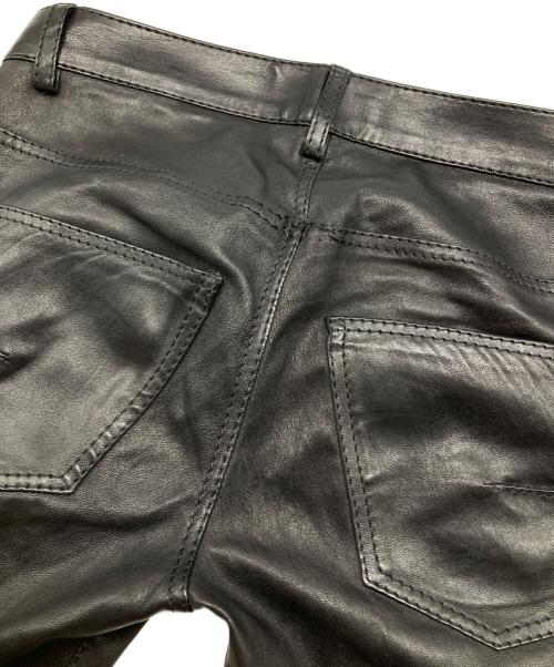 DIOR HOMME（ディオール オム）Dior Homme (ディオール オム) ラムレザーパンツ ブラック サイズ:42の古着・服飾アイテム