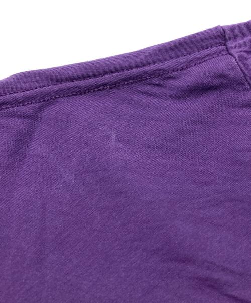 SOFTHYPHEN（ソフトハイフン）SOFTHYPHEN (ソフトハイフン) LAYERED SLEEVE L/S TEE パープル×グレー サイズ:03の古着・服飾アイテム