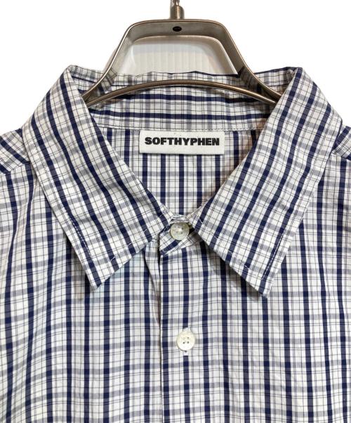 SOFTHYPHEN（ソフトハイフン）SOFTHYPHEN (ソフトハイフン) メッシュ切替プルオーバーシャツ ホワイト サイズ:03の古着・服飾アイテム