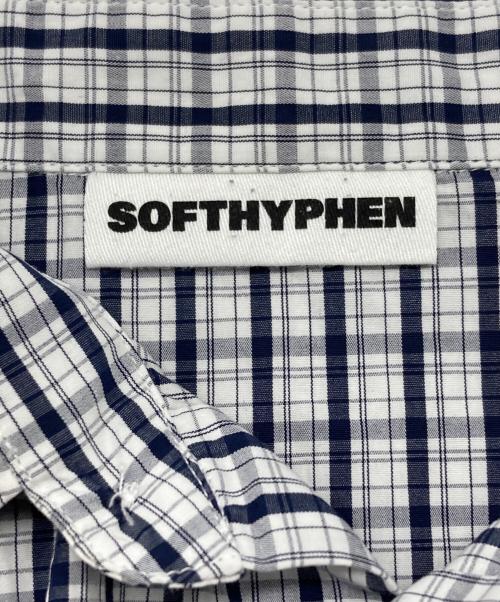 SOFTHYPHEN（ソフトハイフン）SOFTHYPHEN (ソフトハイフン) メッシュ切替プルオーバーシャツ ホワイト サイズ:03の古着・服飾アイテム