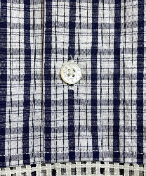 SOFTHYPHEN（ソフトハイフン）SOFTHYPHEN (ソフトハイフン) メッシュ切替プルオーバーシャツ ホワイト サイズ:03の古着・服飾アイテム