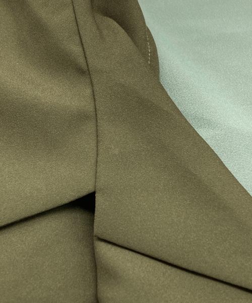 SOFTHYPHEN（ソフトハイフン）SOFTHYPHEN (ソフトハイフン) オープンカラーシャツ オリーブ サイズ:03の古着・服飾アイテム