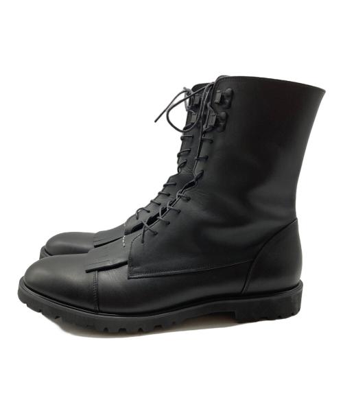 SOFTHYPHEN（ソフトハイフン）SOFTHYPHEN (ソフトハイフン) SAKIAS (サキアス) レースアップブーツ ブラック サイズ:10の古着・服飾アイテム