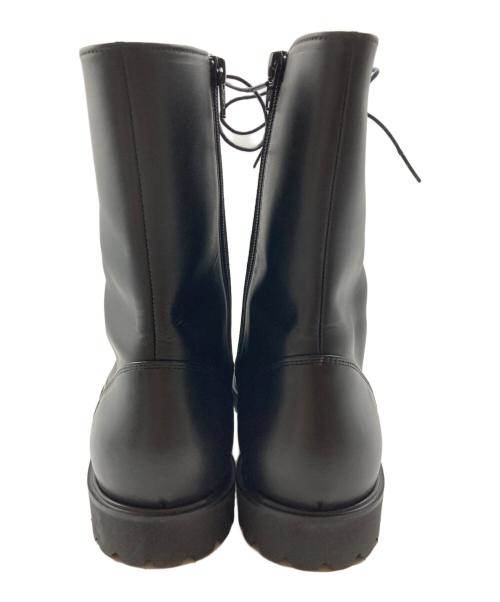 SOFTHYPHEN（ソフトハイフン）SOFTHYPHEN (ソフトハイフン) SAKIAS (サキアス) レースアップブーツ ブラック サイズ:10の古着・服飾アイテム