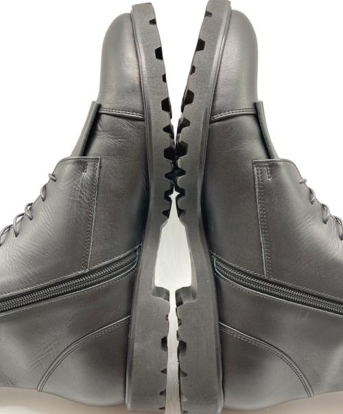 SOFTHYPHEN（ソフトハイフン）SOFTHYPHEN (ソフトハイフン) SAKIAS (サキアス) レースアップブーツ ブラック サイズ:10の古着・服飾アイテム
