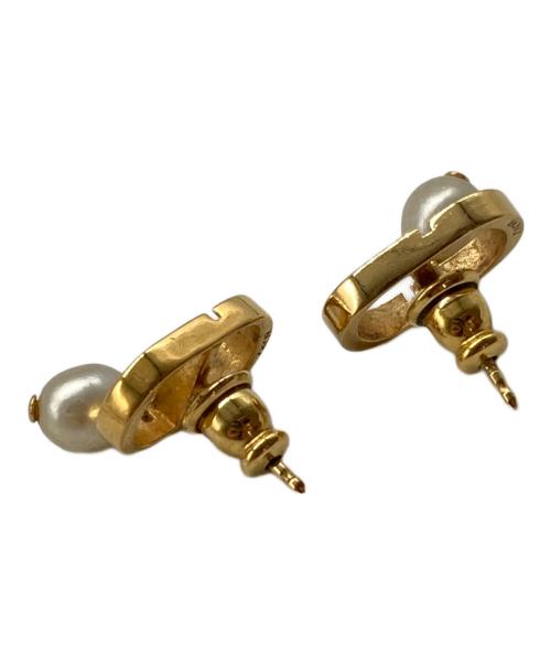 Christian Dior（クリスチャン ディオール）Christian Dior (クリスチャン ディオール) Petit CD ピアス ゴールドの古着・服飾アイテム