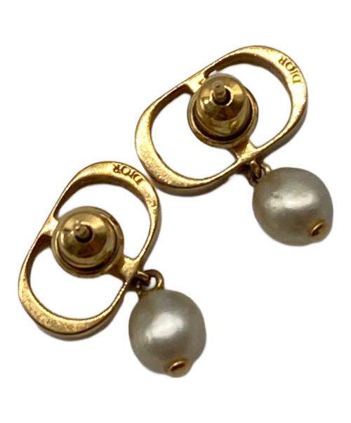 Christian Dior（クリスチャン ディオール）Christian Dior (クリスチャン ディオール) Petit CD ピアス ゴールドの古着・服飾アイテム