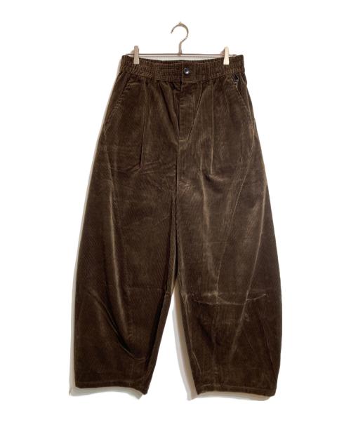 CLESSTE（クレスト）CLESSTE (クレスト) WOOL CORDUROY MASSIVE TWISTED PANTS ブラウン サイズ:2の古着・服飾アイテム