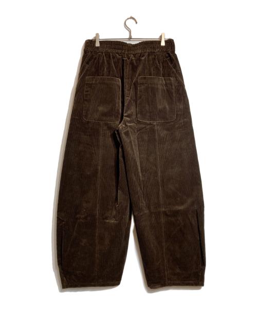 CLESSTE（クレスト）CLESSTE (クレスト) WOOL CORDUROY MASSIVE TWISTED PANTS ブラウン サイズ:2の古着・服飾アイテム