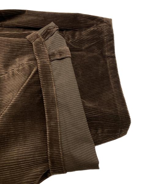 CLESSTE（クレスト）CLESSTE (クレスト) WOOL CORDUROY MASSIVE TWISTED PANTS ブラウン サイズ:2の古着・服飾アイテム