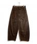 CLESSTE（クレスト）の古着「WOOL CORDUROY MASSIVE TWISTED PANTS」｜ブラウン