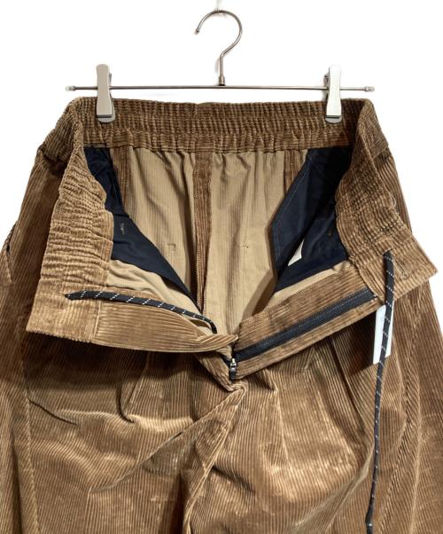 CLESSTE（クレスト）CLESSTE (クレスト) WOOL CORDUROY MASSIVE TWISTED PANTS ブラウン サイズ:2の古着・服飾アイテム