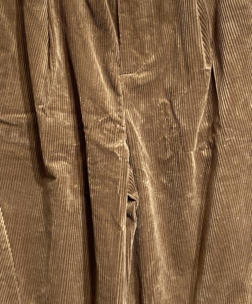 CLESSTE（クレスト）CLESSTE (クレスト) WOOL CORDUROY MASSIVE TWISTED PANTS ブラウン サイズ:2の古着・服飾アイテム