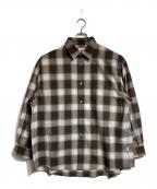 CLESSTEクレスト）の古着「OMBRE CHECK CLASSIC CITY L/S SHIRT」｜ブラウン