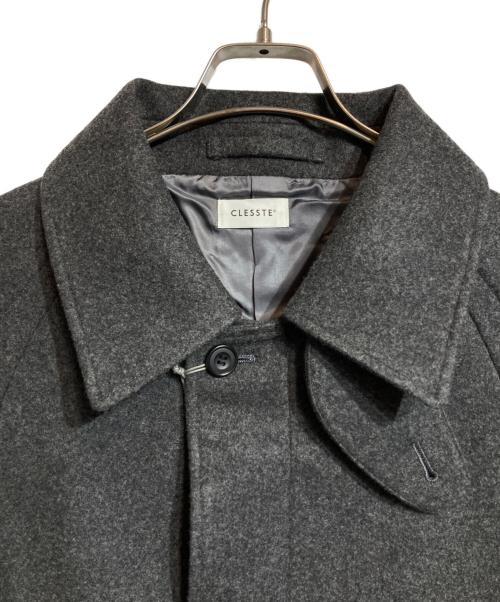 CLESSTE（クレスト）CLESSTE (クレスト) WOOL MELTON BALMACAAN HALF COAT グレー サイズ:2の古着・服飾アイテム