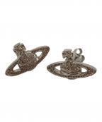 Vivienne Westwoodヴィヴィアンウエストウッド）の古着「ラインストーンオーブピアス」｜シルバー