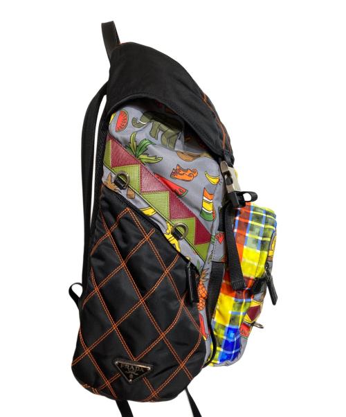 PRADA（プラダ）PRADA (プラダ) 総柄リュックサック マルチカラー サイズ:不明の古着・服飾アイテム