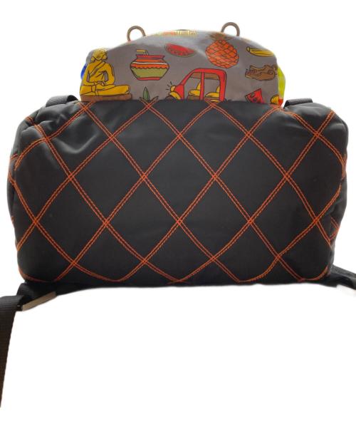 PRADA（プラダ）PRADA (プラダ) 総柄リュックサック マルチカラー サイズ:不明の古着・服飾アイテム