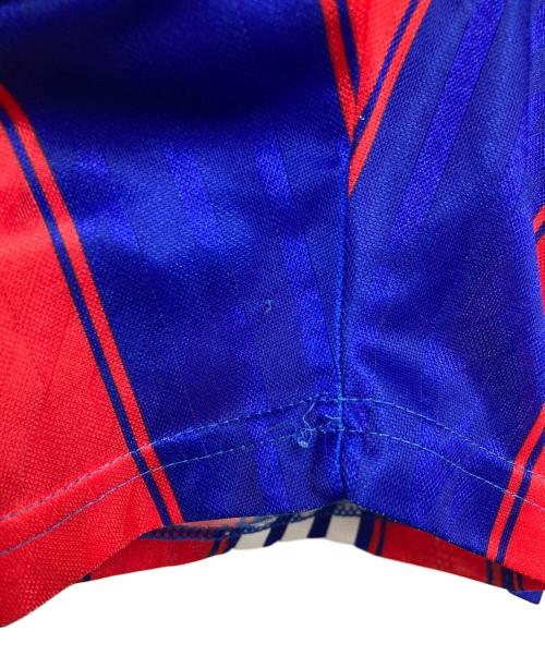 adidas（アディダス）adidas (アディダス) ゲームシャツ レッド×ブルー サイズ:XLの古着・服飾アイテム