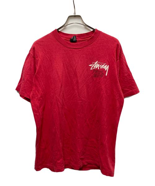 stussy（ステューシー）stussy (ステューシー) 80sラスタライオンプリントTシャツ レッド サイズ:	SIZE Lの古着・服飾アイテム
