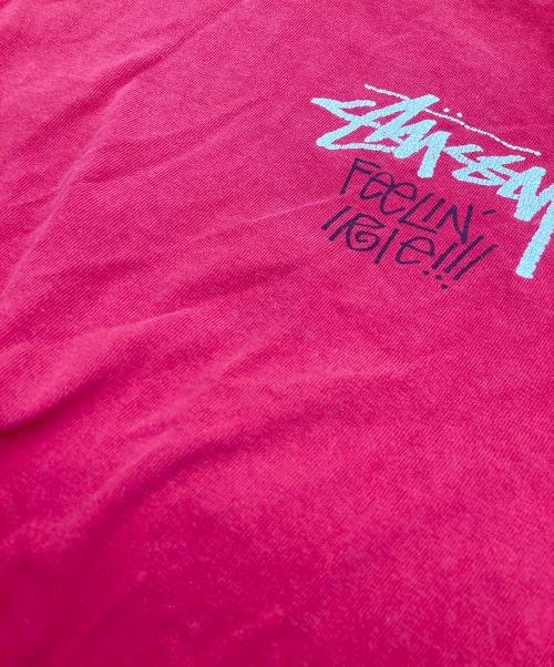 stussy（ステューシー）stussy (ステューシー) 80sラスタライオンプリントTシャツ レッド サイズ:	SIZE Lの古着・服飾アイテム