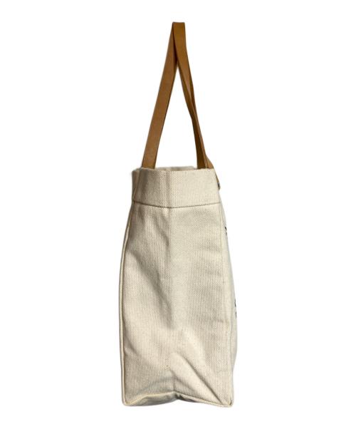 campomaggi（カンポマッジ）campomaggi (カンポマッジ) キャンバスレザートートバッグ ベージュの古着・服飾アイテム