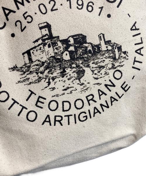 campomaggi（カンポマッジ）campomaggi (カンポマッジ) キャンバスレザートートバッグ ベージュの古着・服飾アイテム