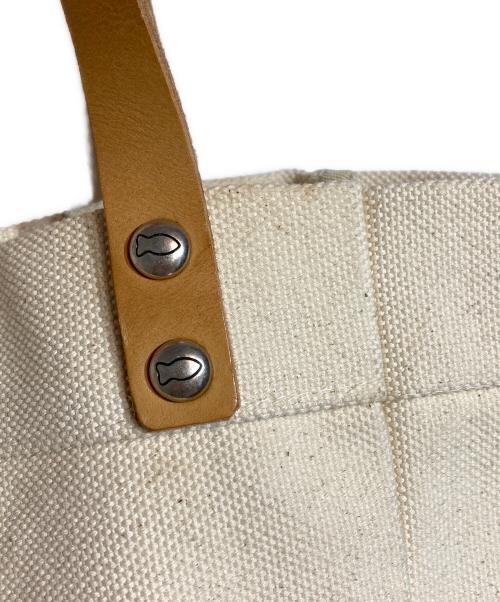 campomaggi（カンポマッジ）campomaggi (カンポマッジ) キャンバスレザートートバッグ ベージュの古着・服飾アイテム