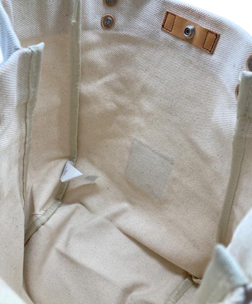 campomaggi（カンポマッジ）campomaggi (カンポマッジ) キャンバスレザートートバッグ ベージュの古着・服飾アイテム
